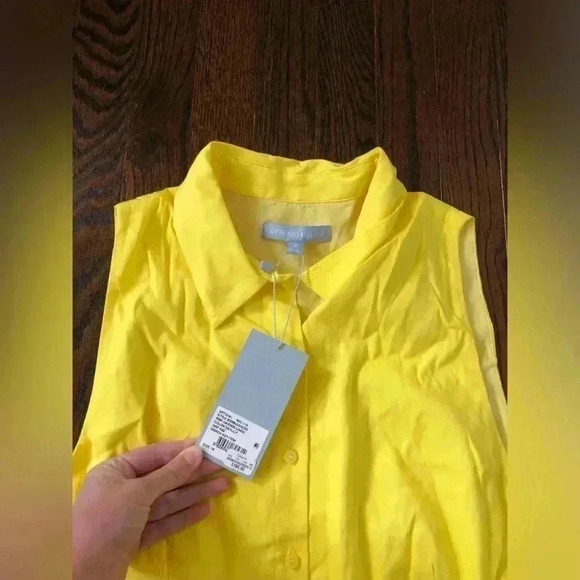 Antonio Melani Women’s 16 Hayden Linen Daylily Sleeveless Romper - NWT!!! - Picture 4 of 11